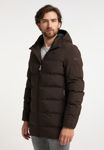 Schmuddelwedda Winter coat in Brown: front