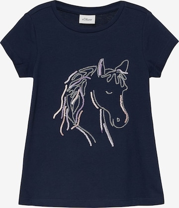 T-Shirt s.Oliver en bleu : devant