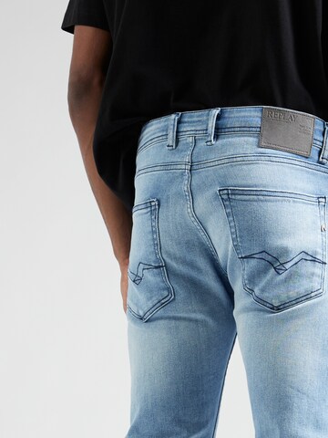 Slimfit Jeans 'GROVER' de la REPLAY pe albastru