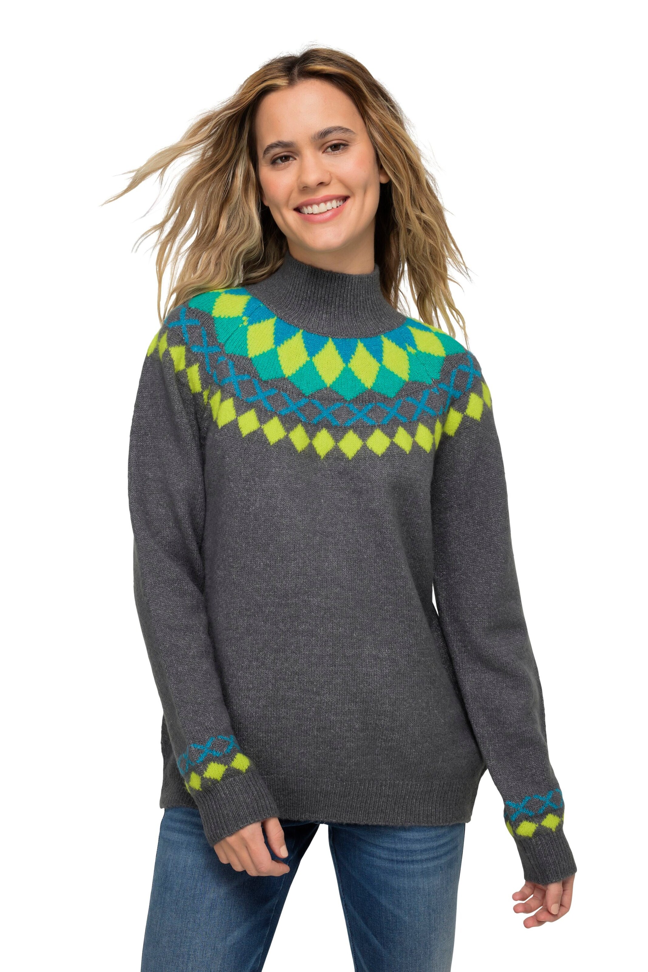 LAURASØN Pullover in Grau: Vorderseite