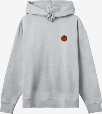 F4NT4STIC Sweatshirt 'Basketball' in Grey: front