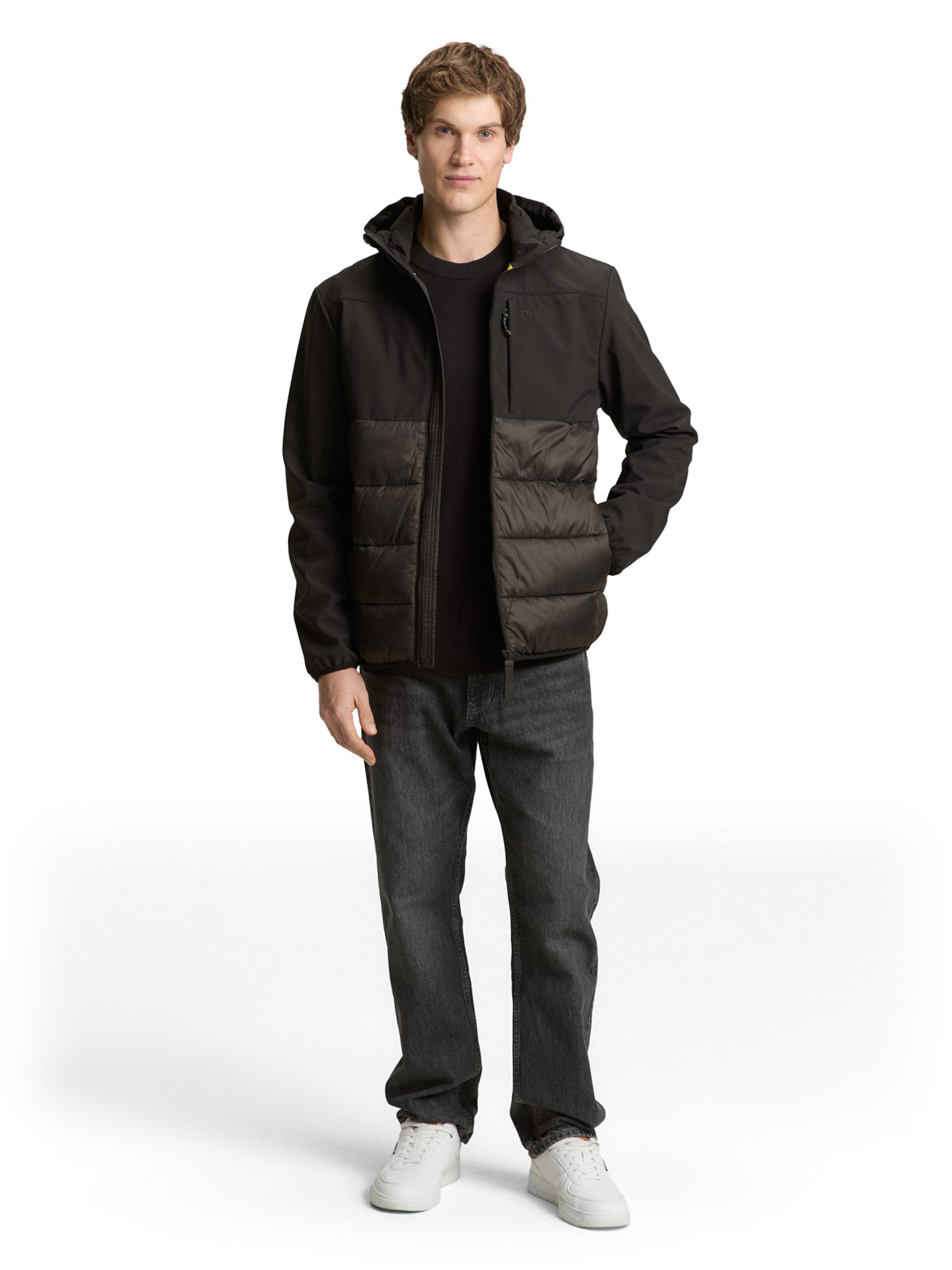 TOM TAILOR DENIM - Chaqueta de entretiempo en negro