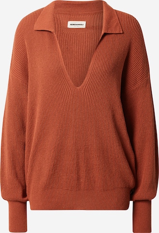 ARMEDANGELS Sweater 'Ranaa Lino' in Red: front