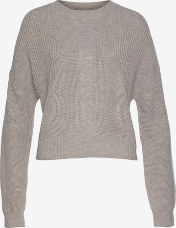 LASCANA Sweater in Beige: front