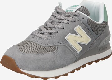 Baskets basses '574' new balance en gris : devant