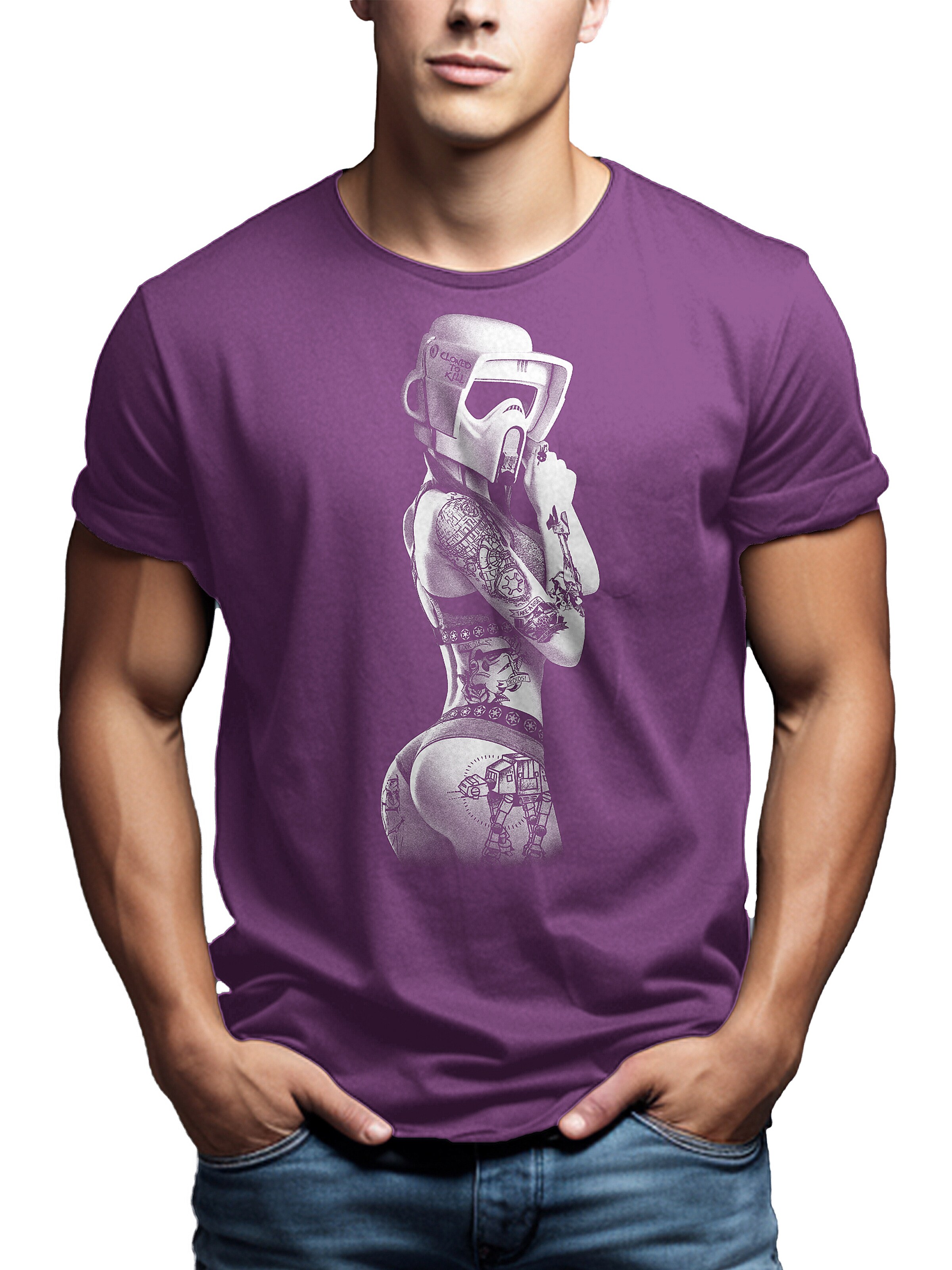 MAKAYA Shirt in Purple: front