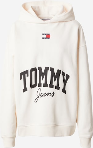 Tommy Jeans Mikina - biela: predná strana