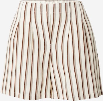 VERO MODA Pleat-Front Pants 'JESMILO' in Beige: front