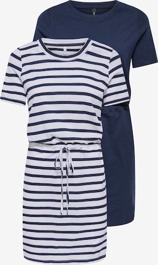 ONLY Carmakoma Mekko 'CARHAPPY' värissä tummansininen / valkoinen, Tuotenäkymä