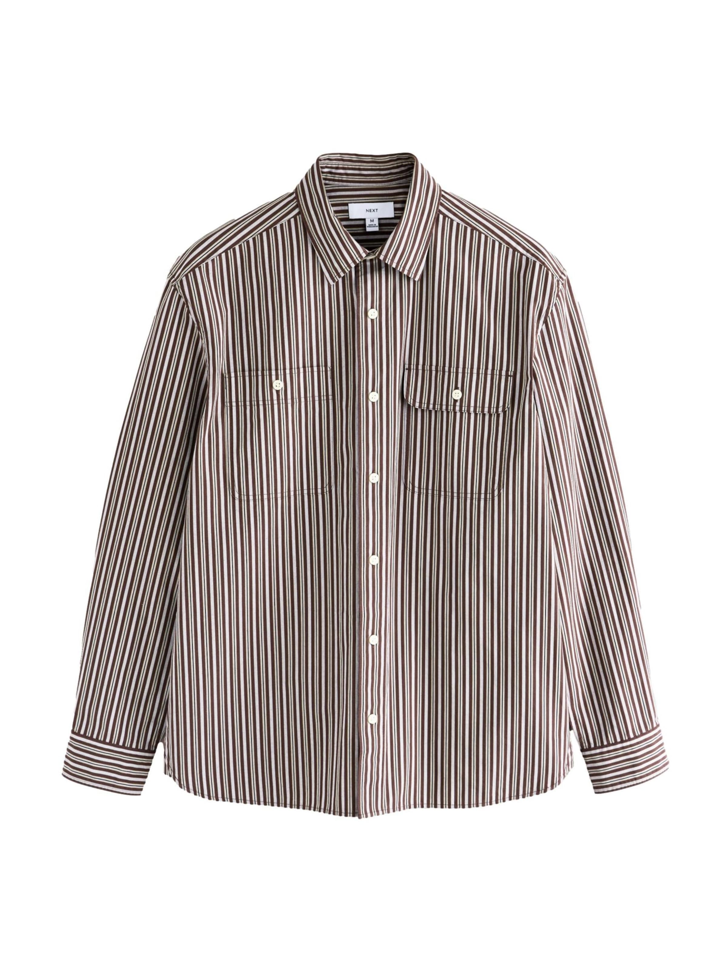Next Рубашка в Коричневый / Белый, Обзор товара
