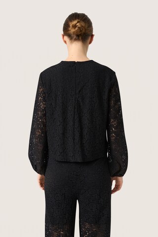 SOAKED IN LUXURY Bluse 'Henni' i sort