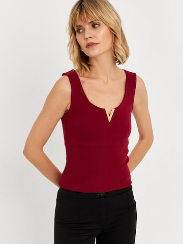 Cool & Sexy Topp i röd: framsida