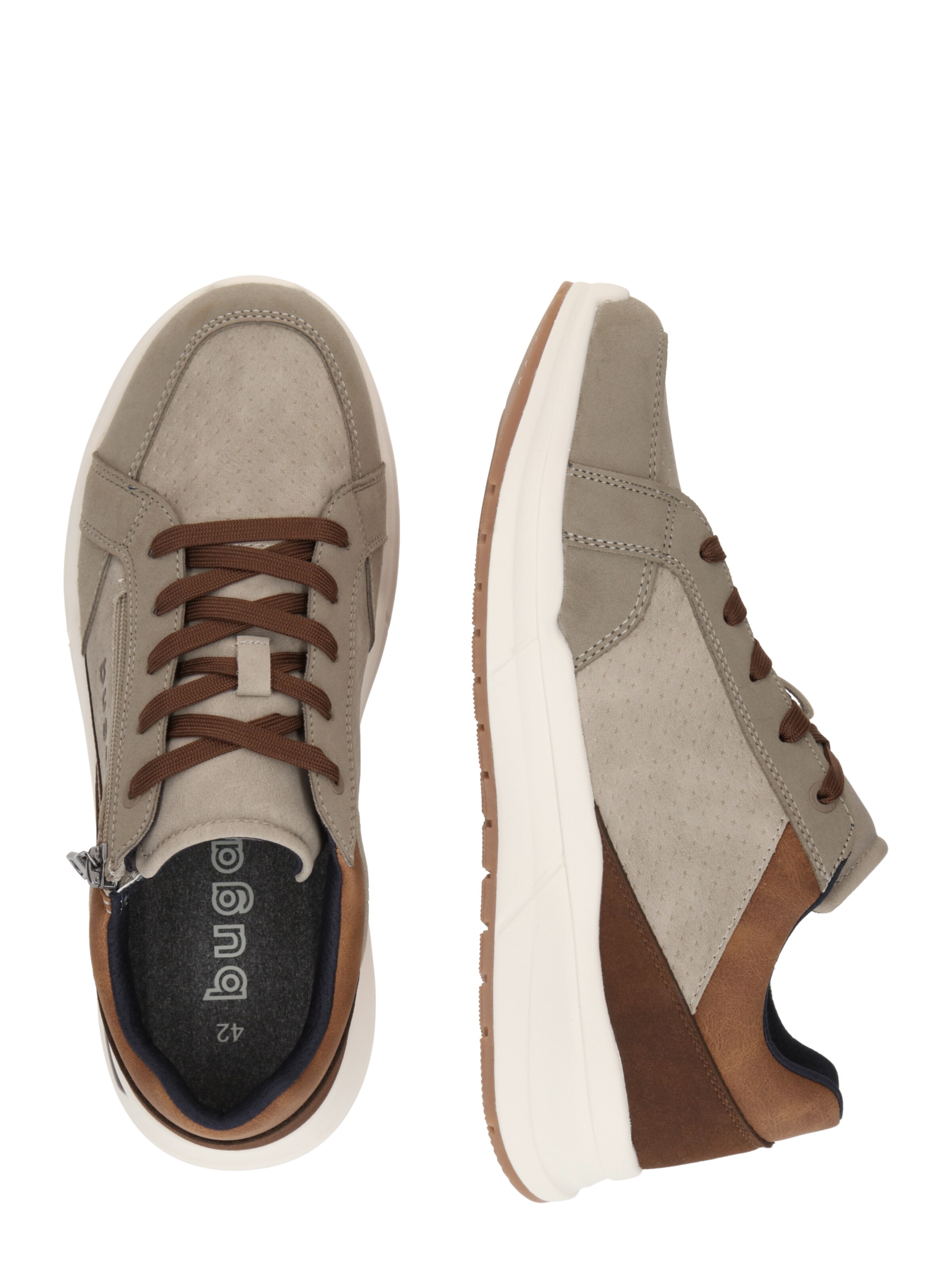 Baskets basses bugatti en gris