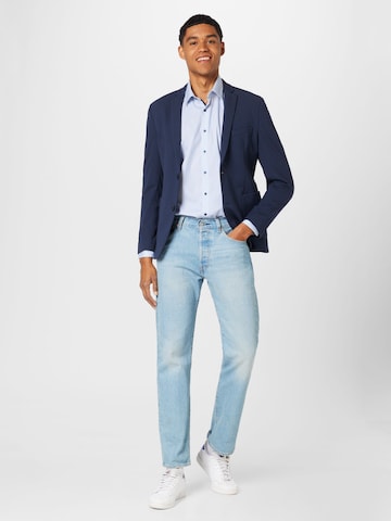 OLYMP Slim Fit Hemd in Blau