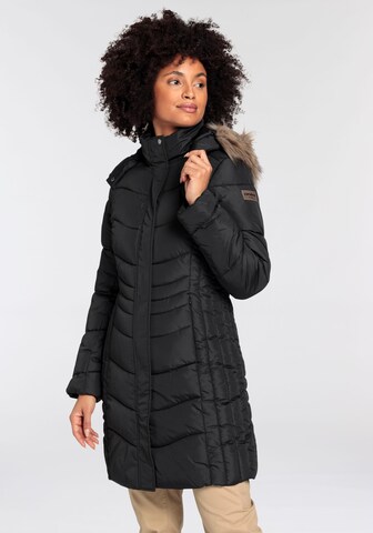 ICEPEAK Outdoormantel 'Paiva' in Schwarz: Vorderseite