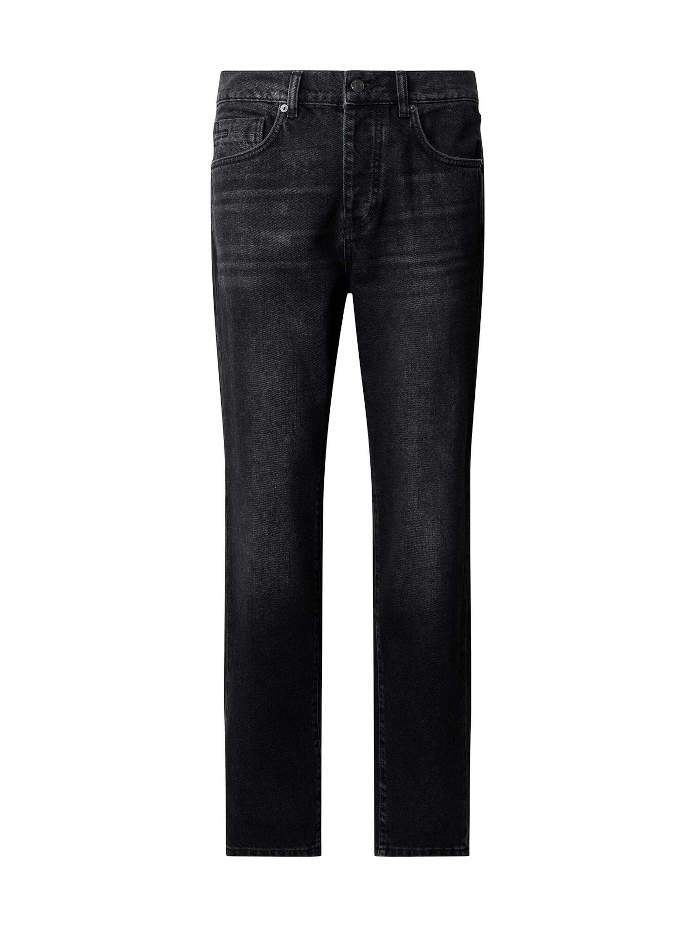 Pepe Jeans - Tapered Vaquero en negro: frente