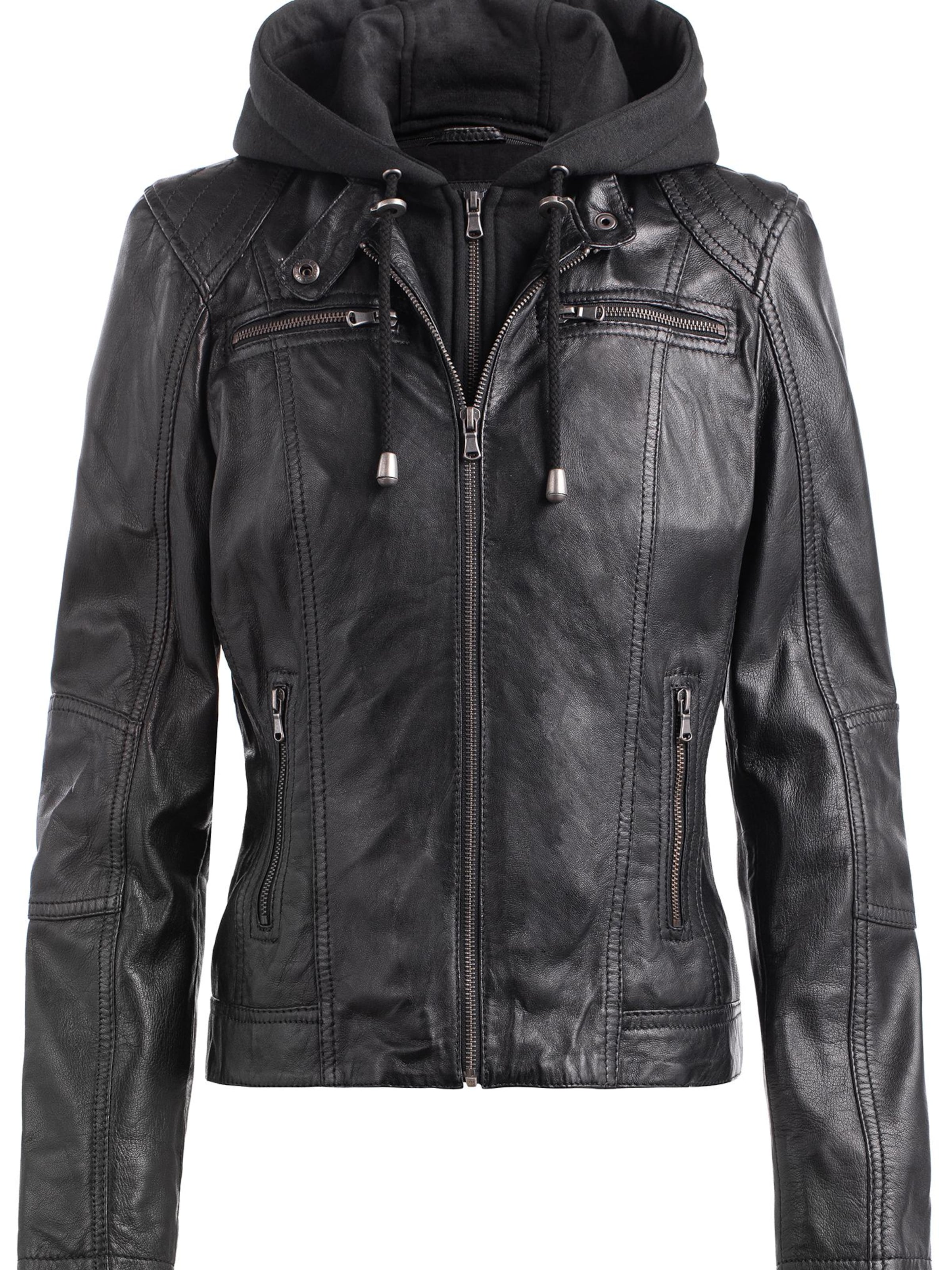 CBL Between-season jacket 'Lederjacke' in Black: front