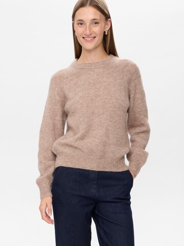 NÜMPH Pullover 'NURIETTE ' i beige: forside