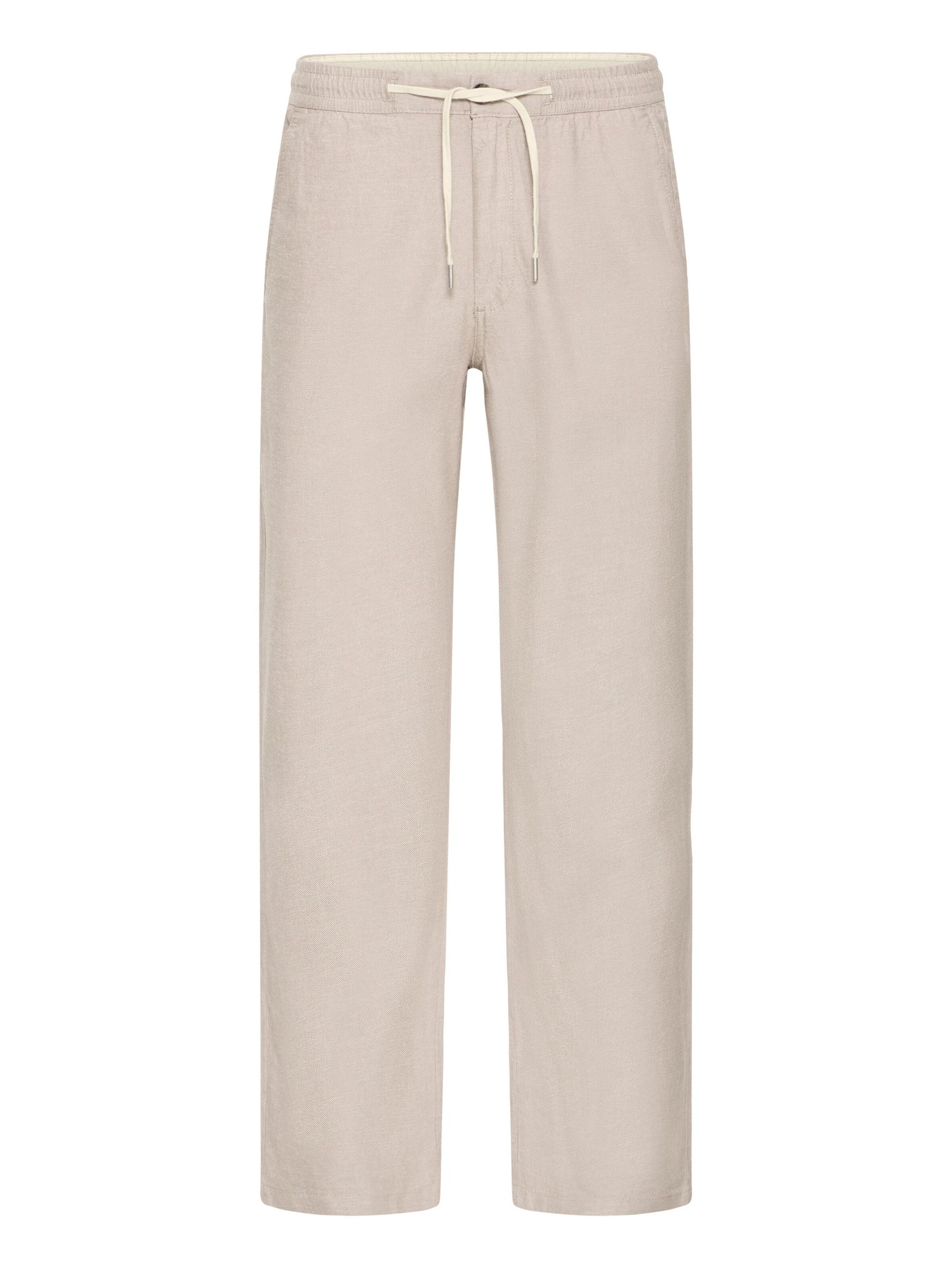 Loosefit Pantalon chino 'Rafa' Kronstadt en marron : devant