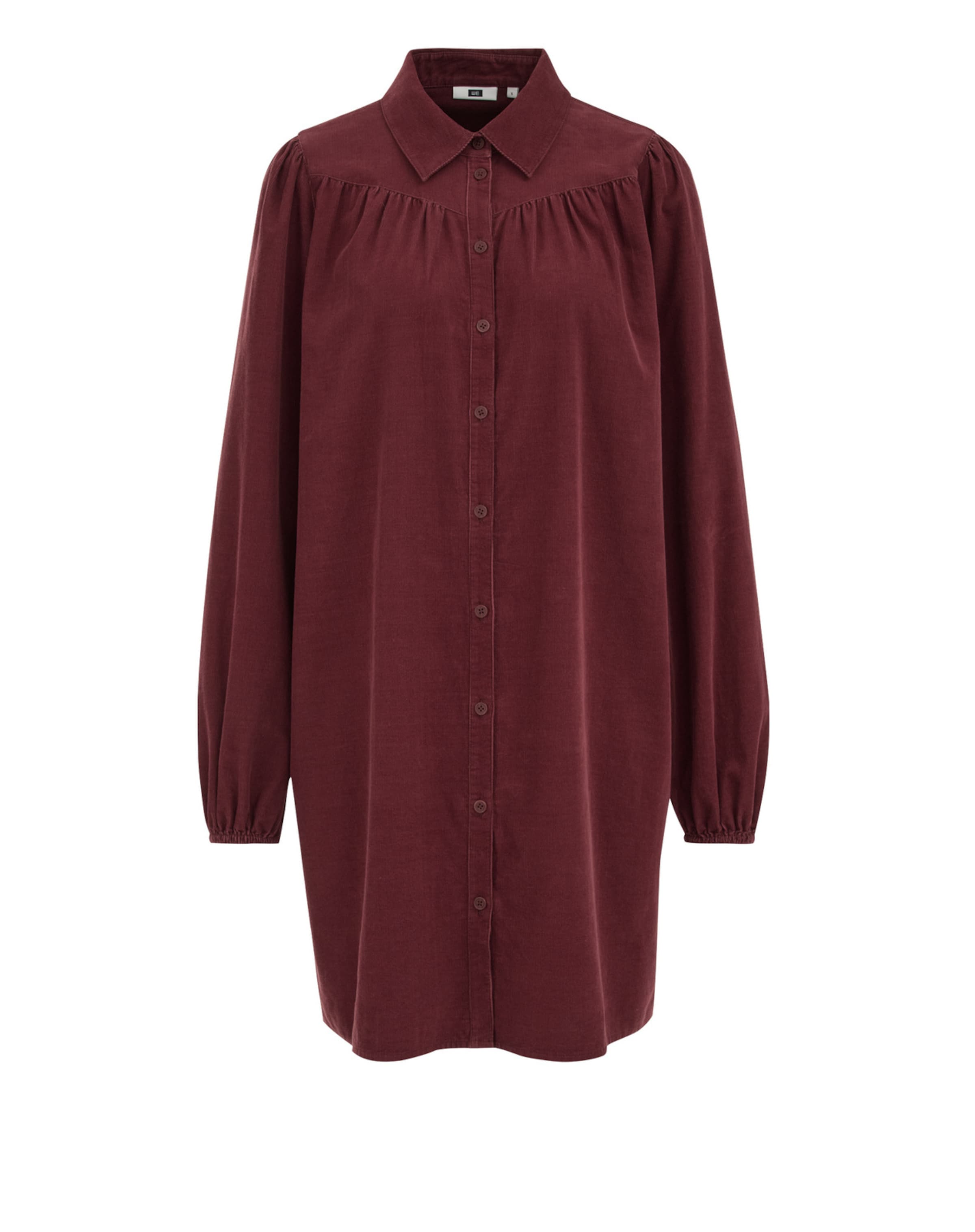 WE FashionKošulja haljina - crvena boja: prednji dio