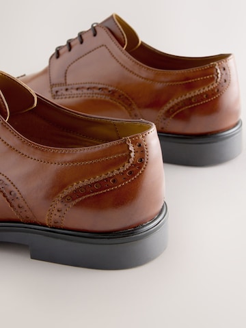 Next Обувь на шнуровке в Коричневый