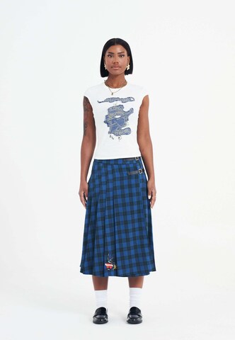 Maglietta 'Life Before Honor' di Ed Hardy in bianco