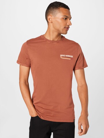 T-Shirt King Kerosin en marron : devant