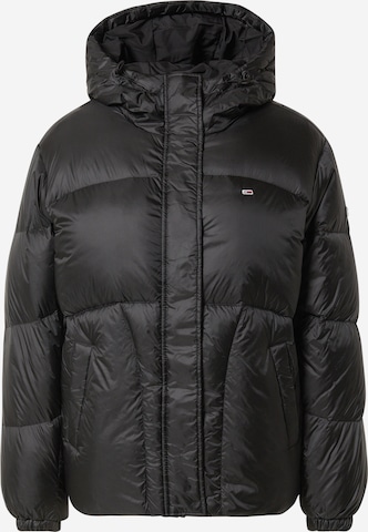 Tommy Jeans Winter Jacket in Black: front