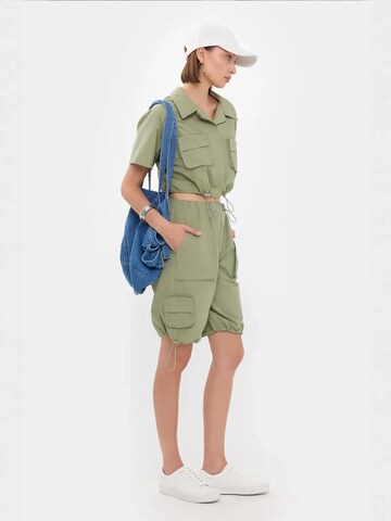 Hiccup - Calças de fato em verde