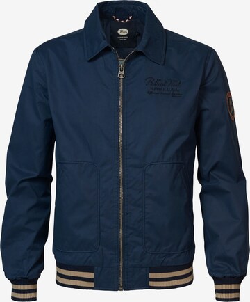 Petrol Industries Between-Season Jacket 'Pillion' in Blue: front