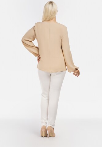 Karko Blouse ' SEWKA ' in Beige