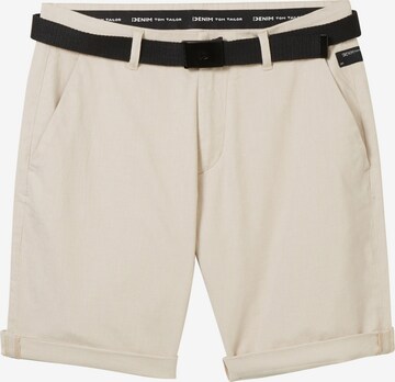 TOM TAILOR DENIM Shorts in Beige: predná strana