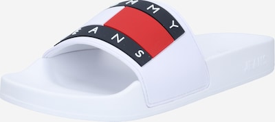 Tommy Jeans Ādas čības naktszils / sarkans / balts, Preces skats
