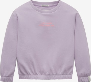 TOM TAILOR Sweatshirt in Purple: front