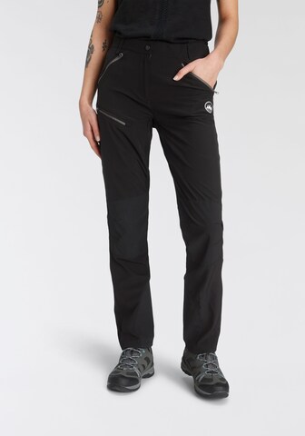 POLARINO Regular Workout Pants in Black: front