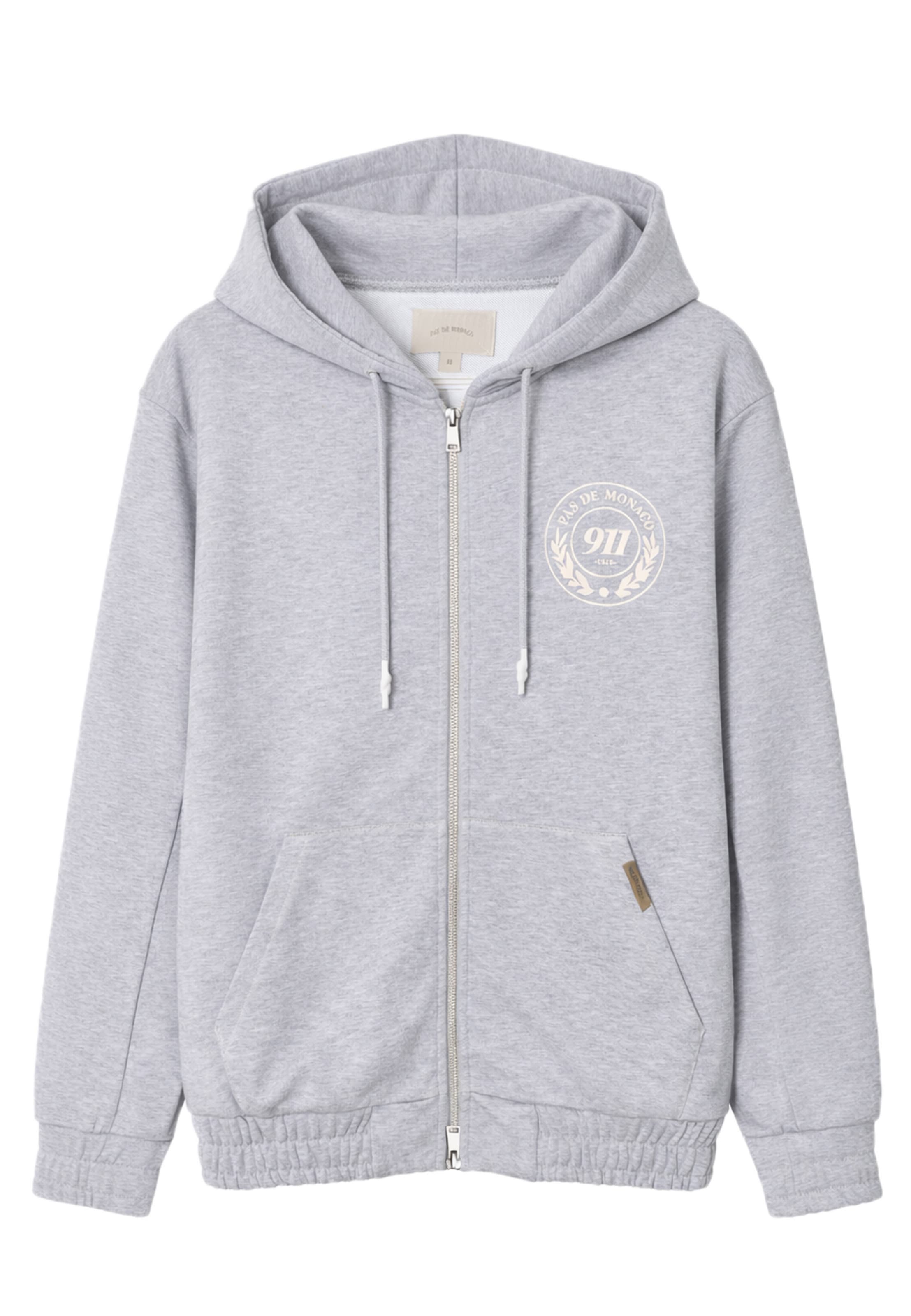 Pas De Monaco Sweatshirt 'VORTEX' in Grey: front