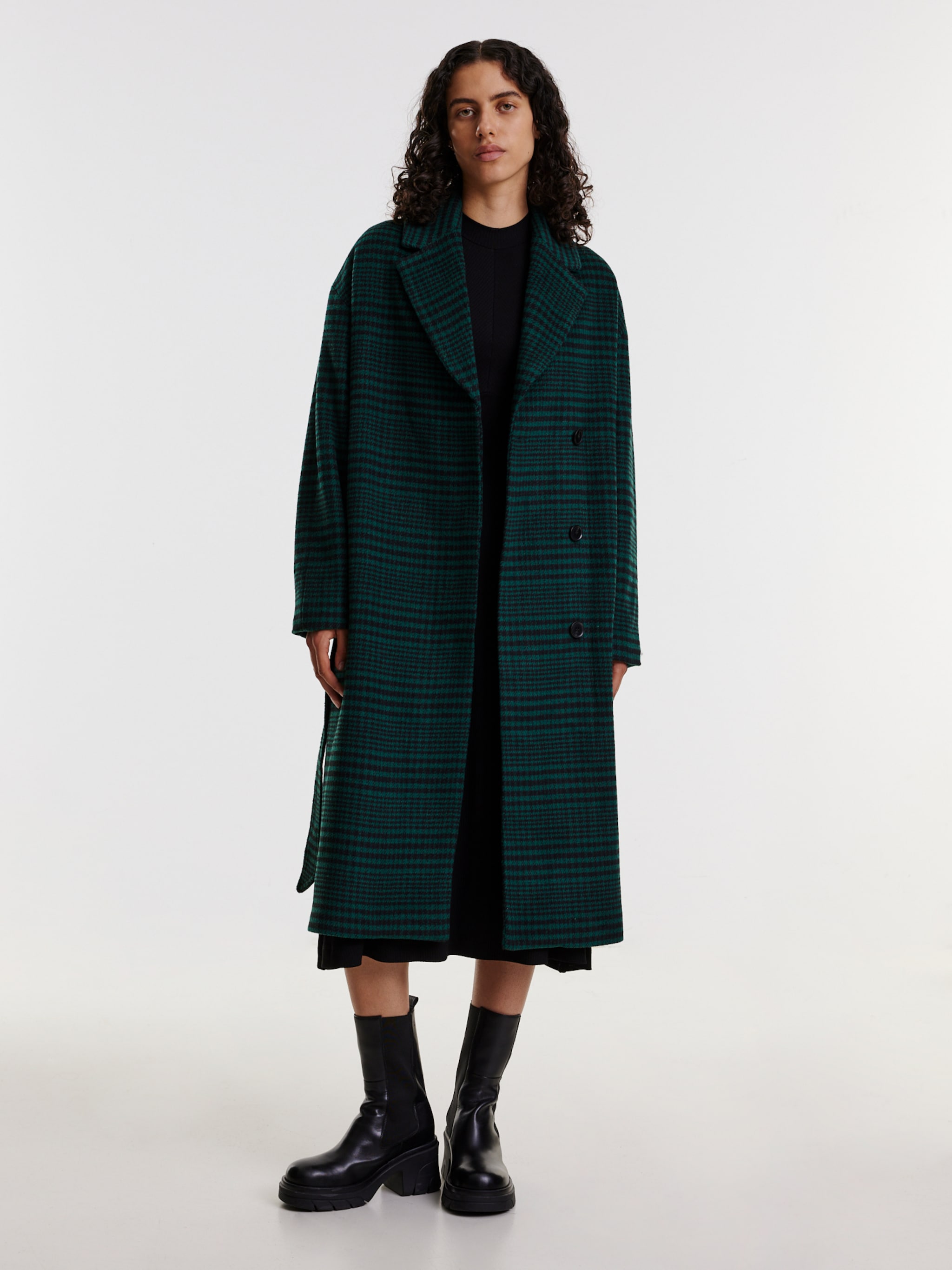 EDITED Produits Manteau mi-saison 'Uli' vert