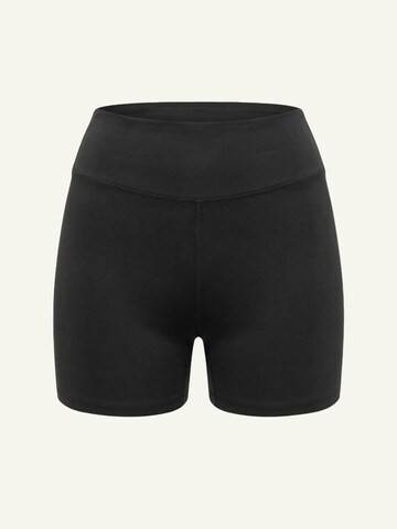 ZUBEK Skinny Sportbroek in Zwart: voorkant