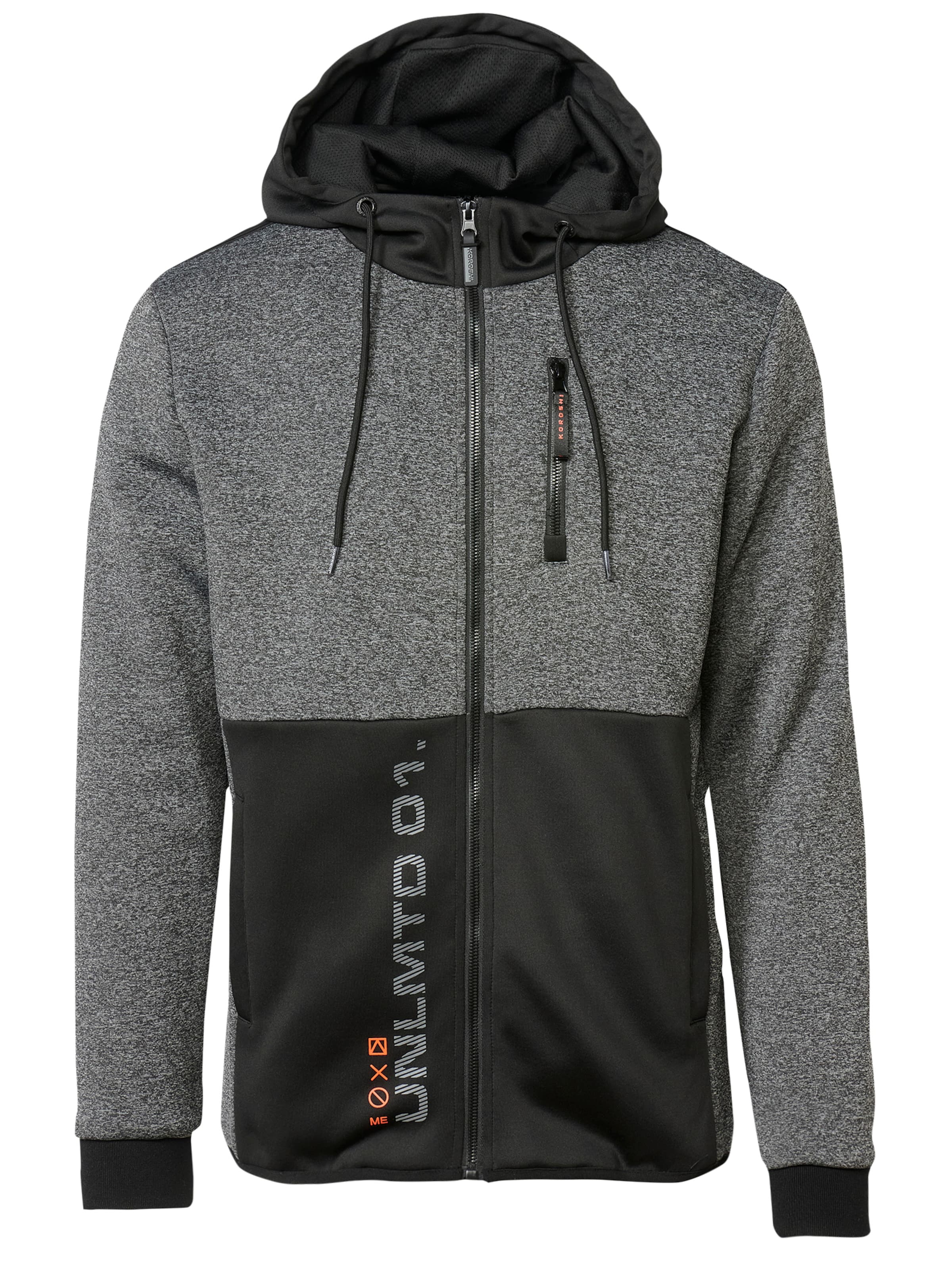 KOROSHI Mikina – šedá: přední strana