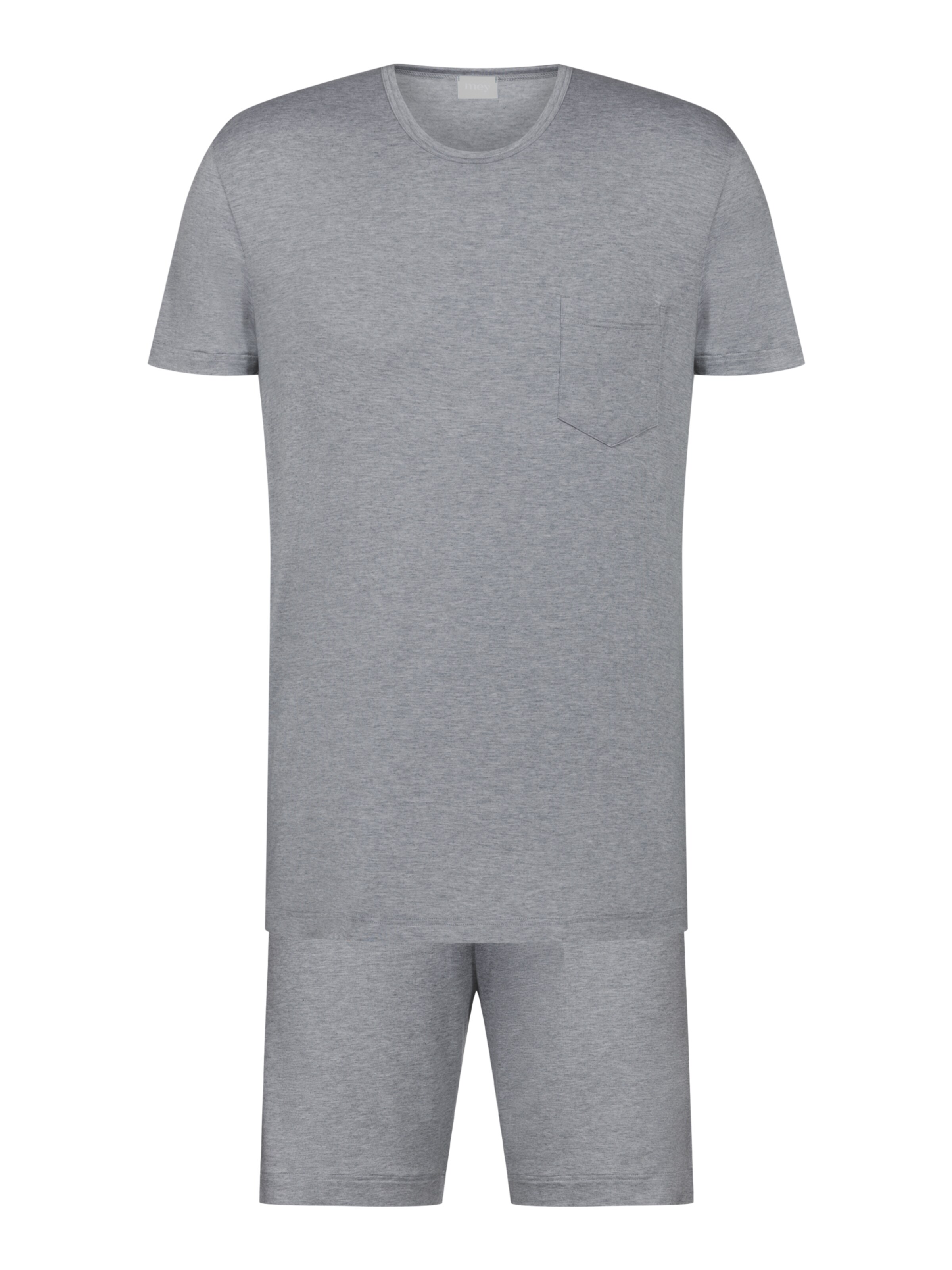 Mey Pyjama kort 'Easy Night' in Grijs: voorkant