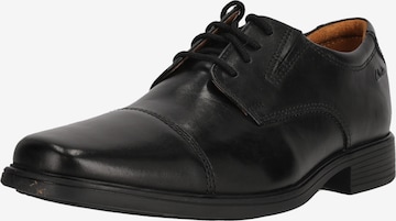 CLARKS Lace-up shoe 'Tilden' in Black: front