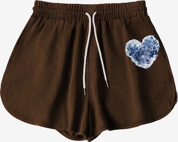 GORHEY Zwemshorts in Bruin: voorkant