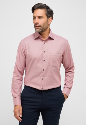 ETERNA Regular fit Button Up Shirt in Red: front