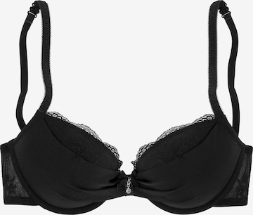 LASCANA Push-up Bra in Black: front