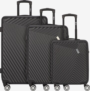 mano Suitcase Set 'Don Carlo' in Black: front