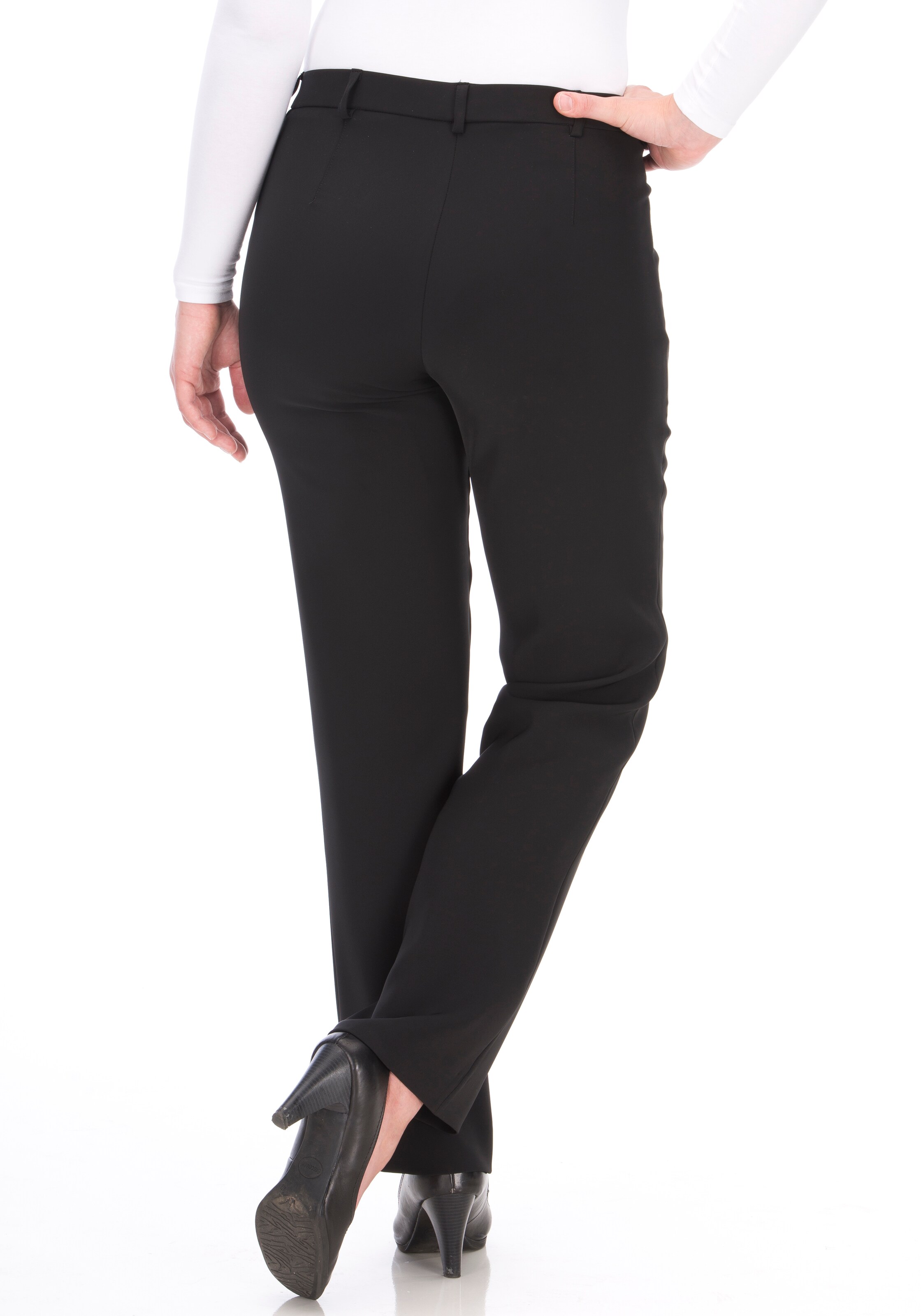 KjBRAND Regular Pants in Black: front
