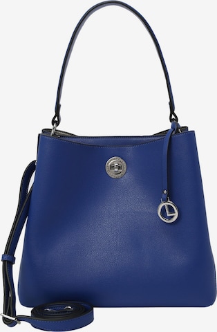 L.CREDI Handbag 'Filippa' in Blue: front