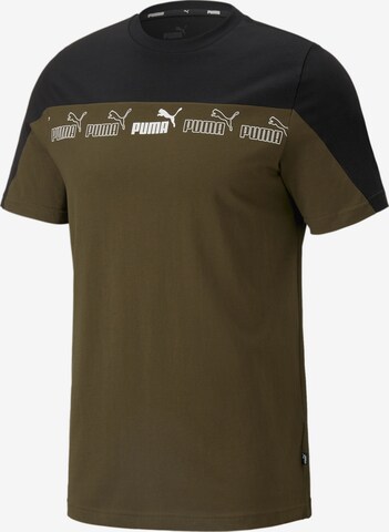 PUMA Shirt 'Around the Block' in Groen: voorkant