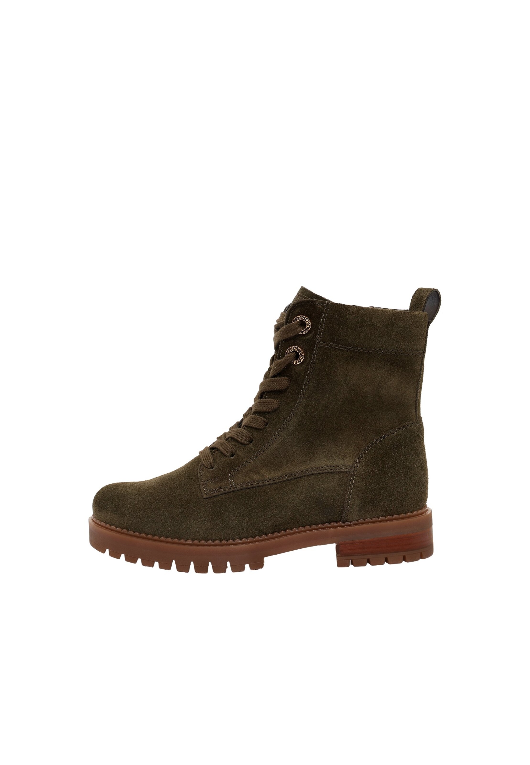 Stivaletto stringato di GABOR in verde: frontale