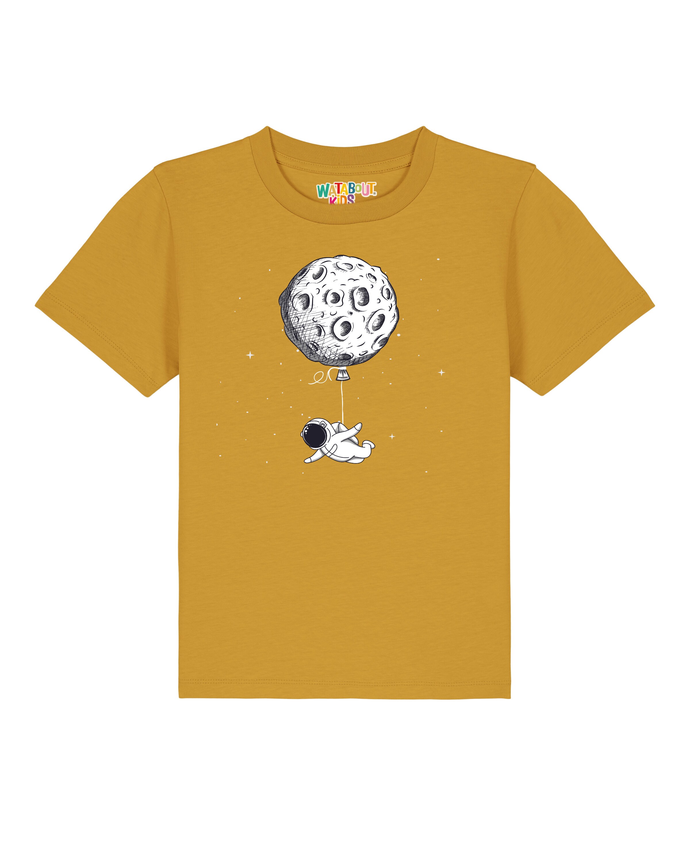 T-Shirt 'Funny Spaceman' watabout.kids en jaune : devant